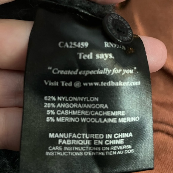 Ted Baker cable knit chunky sleeveless cardigan sweater - Picture 5 of 5